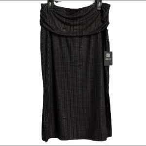 NWT DKNY Black Skirt Sz Lg